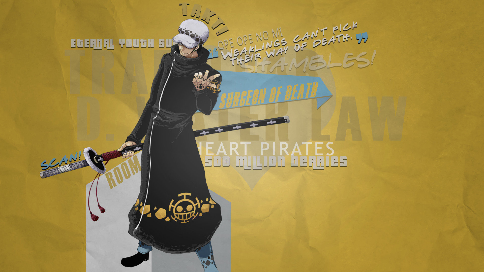 Trafalgar Law wallpaper ID:314662 for hd 1920×1080 PC